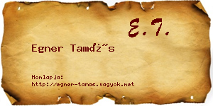 Egner Tamás névjegykártya